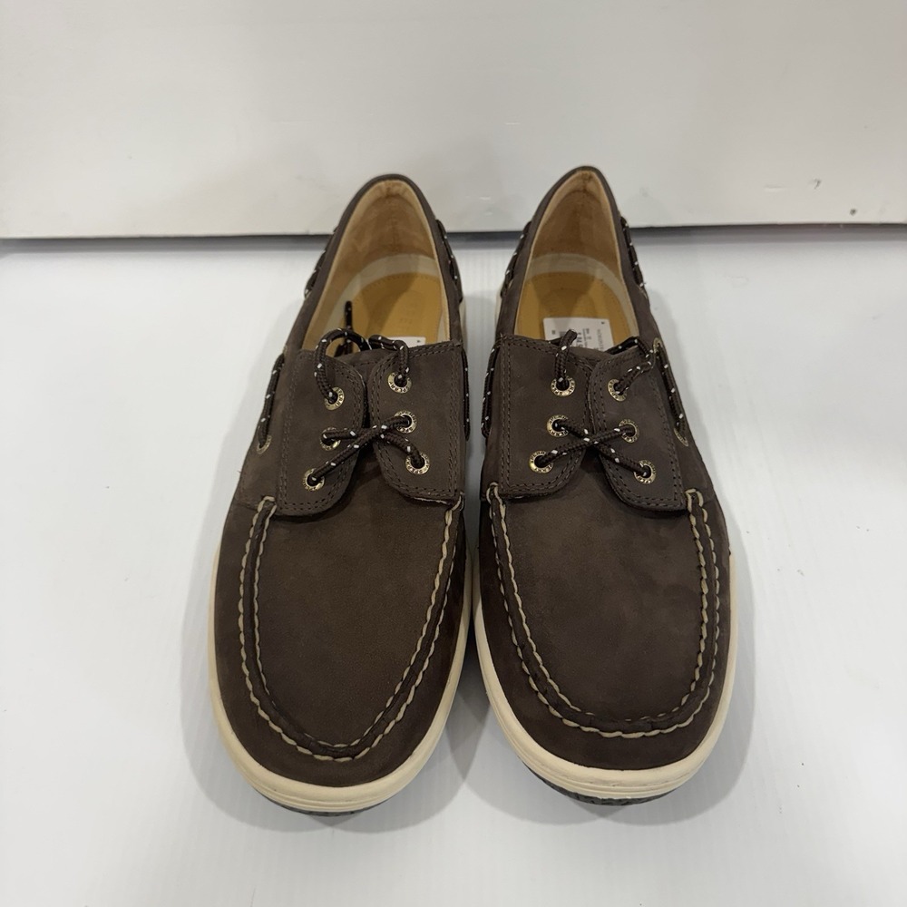 Sperry Billfish 3-Eye Boat Shoes Mens 12 Brown Nubuck Leather Preppy